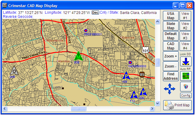 Map Display Status Monitor